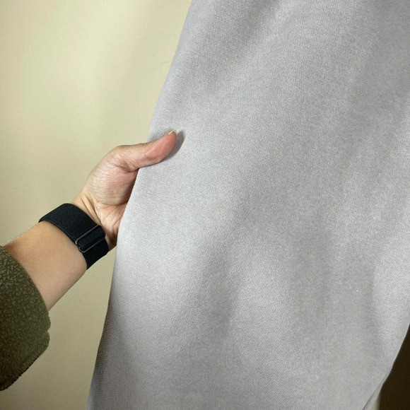 Awet Sweatpants Men's Size L Gray Cotton Tapered Legs Logo Pockets Drawstring - Picture 6 of 13